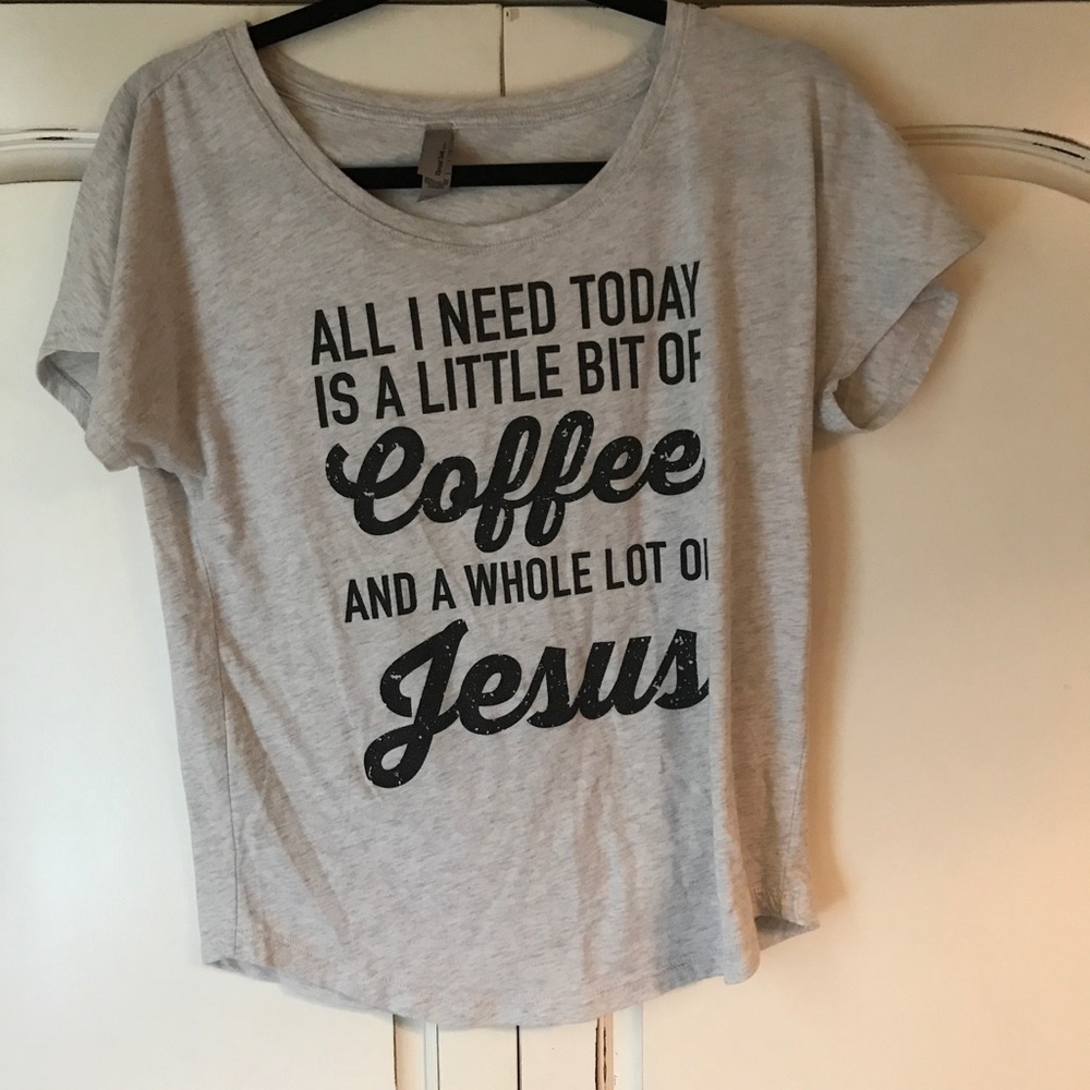 Gray saying shirt